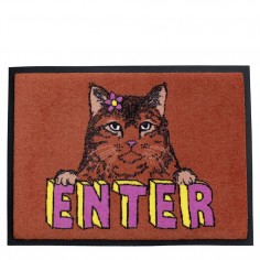 'Enter Cat' Welcome Door Mat