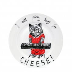 "Keys for Cheese" Side Plate