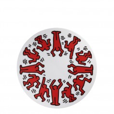 Keith Haring - Red on White Plate