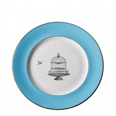 Birdcage Blue Dinner Plate