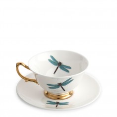 Dragonfly Teacup and Saucer