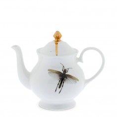 Dragonfly and Gold Teapot