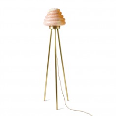 Colmena Floor Lamp - Matt brass legs