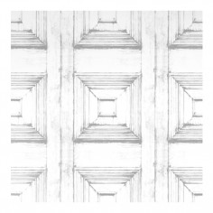 Victorian Panelling Wallpaper Almost White