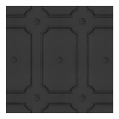 Georgian Dot Panelling Wallpaper Charcoal 