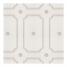 Georgian Dot Panelling Wallpaper Cream