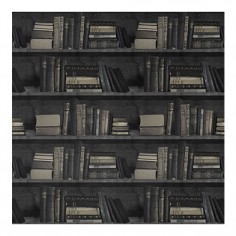 Bookcase Wallpaper Dark