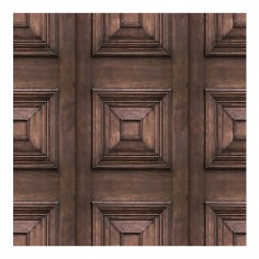 Victorian Panelling Wallpaper Dark Oak 