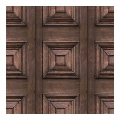 Victorian Panelling Wallpaper Dark Oak 