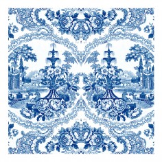 Delft Baroque Wallpaper - Blue