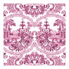 Delft Baroque Wallpaper - Pink