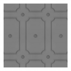 Georgian Dot Panelling Wallpaper Medium Grey