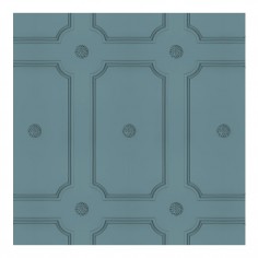 Georgian Dot Panelling Wallpaper Slate Blue 