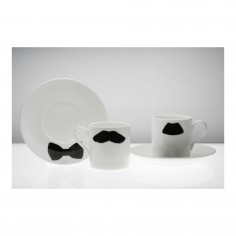 Moustache Espresso Cup & Saucer Mustafa Chaplin