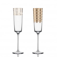First Gold Champagne Glass | Set 1