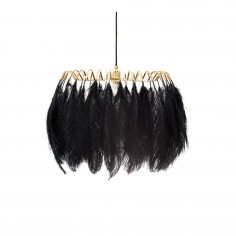 Feather Pendant Lamp - Black