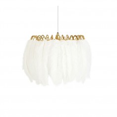 Feather Pendant Lamp - White