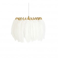 Feather Pendant Lamp - White