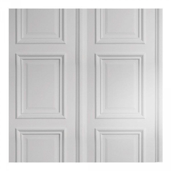 Panelling Wallpaper White aStyle ART + LIVING